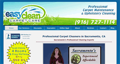 Desktop Screenshot of easycleancarpetcare.com
